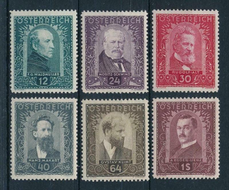 [98586] Austria Österreich 1932 Famous Painters Set MLH