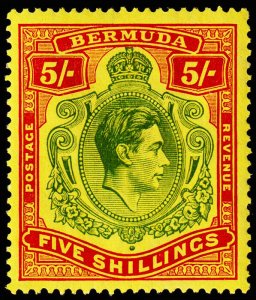 Bermuda Scott 125a, Perf. 14 (1938) Mint LH VF, CV $60.00 C
