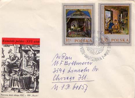 Poland, First Day Cover, Art