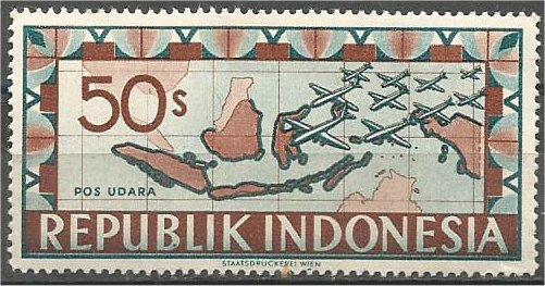 INDONESIA, 1949, MNH 50s AIR POST Scott C33