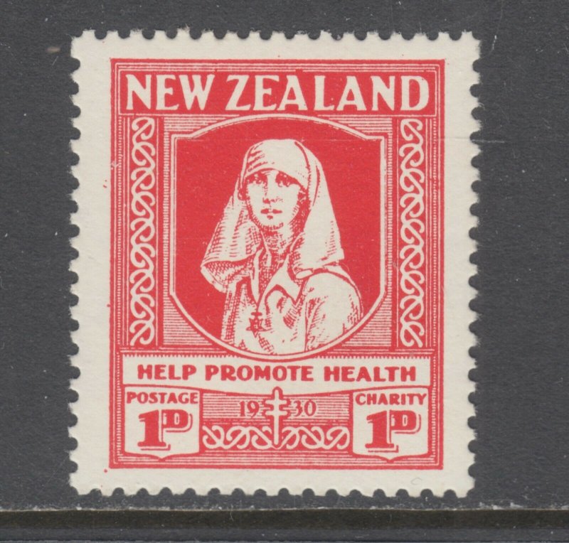 New Zealand Sc B2 MLH. 1938 1p+1p scarlet Nurse, complete set, VF.