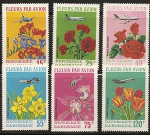 Gabon C109-11 1971 Flowers NH