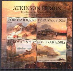 Faroe Islands Denmark 2015 Expedition of G. Atkinson Ships S/S MNH