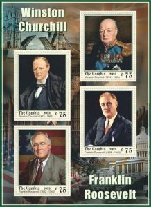 Stamps. Winston Churchill and Roosevelt 2023 year 1+1 sheets NEW