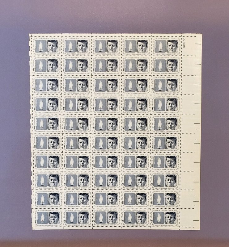 1246, Kennedy Memorial, Mint Sheet, CV $27.50