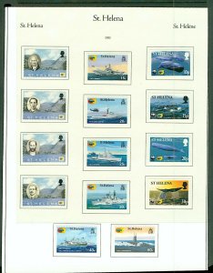 St Helena 2002 year collection of complete sets and sheetlets (30v) UM Stamps