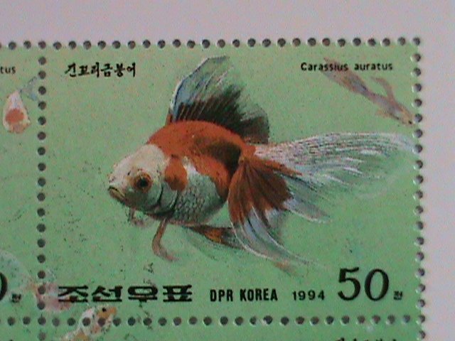 KOREA STAMP: 1994- KOREAN LOVELY GOLD FISHES CTO-NH S/S