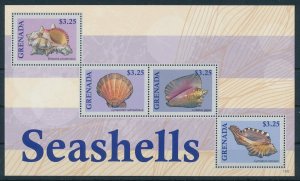 [109148] Grenada 2013 Marine life seashells snails Mini sheet MNH