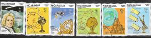 Nicaragua #1484-1489   Astronomy complete set  (U) CV$2.00