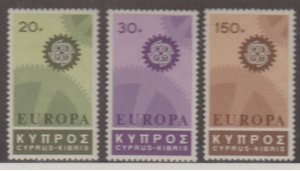 Cyprus Scott #297-298-299 Stamp - Mint NH Set