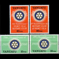 VANUATU 1980 - Scott# 293-4a Rotary 75th. Set of 4 NH