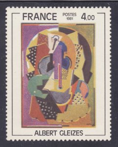 France 1728 MNH OG 1981 Abstract by Albert Gleizes Issue Very Fine