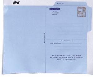 AP95 St Christopher Nevis Angla Airmail Air Letter Postal Stationery Cover PTS