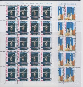 1991 EUROPA CEPT San Marino 2 Mini-sheets Space Europe MNH **