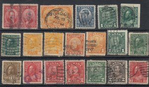 Canada KGV/KGVI Collection Of 19 Fine Used JK4953