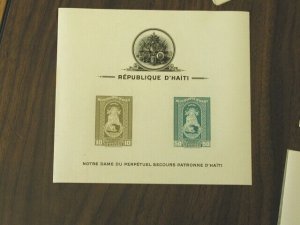 Haiti Stamps # C19--21A Perf Imperf Souvenir Sheet