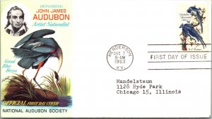 United States, Kentucky, United States First Day Cover, Birds, Art