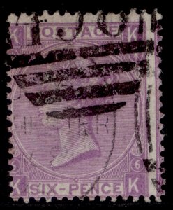 GB QV SG107, 6d bright violet plate 6, USED. Cat £200. KK