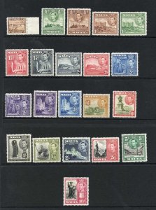 Malta SG217/31 1938 Set of 21 M/M Cat 75 Pounds