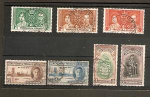 TRINIDAD AND TOBAGO 1937 - 1951 COMMEMORATIVE SETS FINE USED