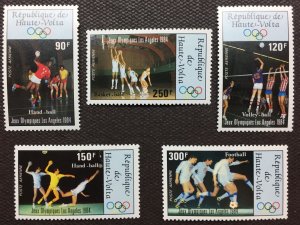 1984 Upper Volta 929-933 1984 Olympic Games in Los Angeles 9,00 €