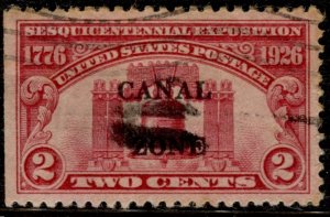 US Stamps Canal Zone #96 USED LIBERTY BELL OVERPRINT