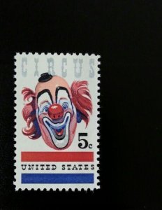 1966 5c American Circus Clown Scott 1309 Mint F/VF NH