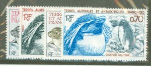 French Southern & Antarctic Territories #107-110 Mint (NH) Single (Complete Set)