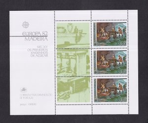 Portugal Madeira   #81a  MNH 1982  sheet Europa  sugar mills