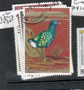 COMORO ISLANDS  BIRDS    SC 285-294     VFU      PPP0818H