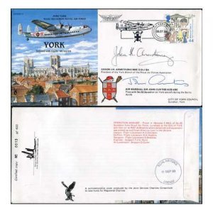 RAF(PandP)19d York Special Signed by J.H. Armstrong and Sir John Curtiss