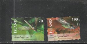 Iceland  Scott#  1089-1090  MNH  (2006 Insects)