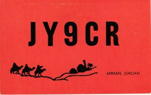 7286 Amateur Radio QSL Card  AMMAN JORDAN