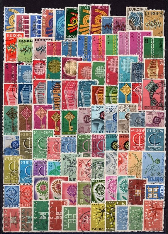 405 - Europa CEPT - 200 Different Used Stamps