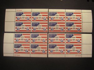 Scott C90, 31c Plane & Flag, PB4 #37344 x 4 Matched Set, MNH Airmail Beauties