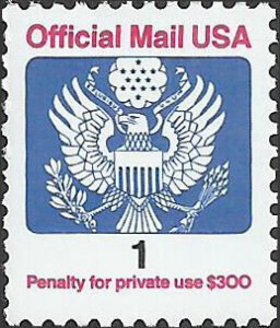 # O143 Mint Never Hinged ( MNH ) EAGLE HOLDING ARROWS AND BRANCH