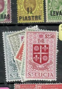 ST  LUCIA (P2308BB)  QEII  SET SG 172-184   MOG 