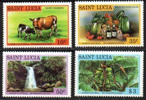 St. Lucia Sc #465-468 Mint Hinged