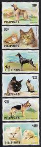 Philippines Dogs & Cats (Scott #1425-30) MNH