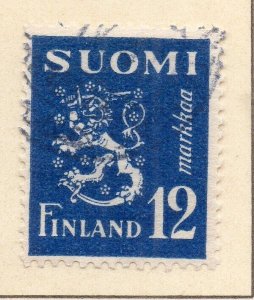 Finland 1945-47 Early Issue Fine Used 12m. NW-266071