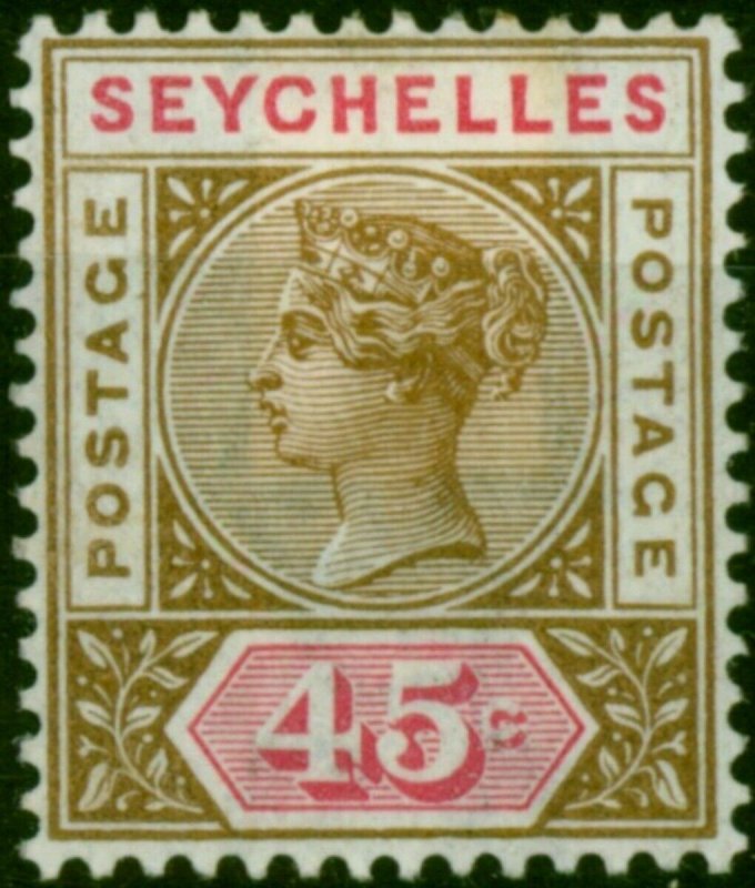 Seychelles 1893 45c Brown & Carmine SG25 Fine MM