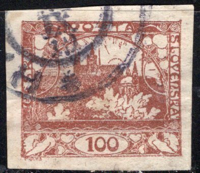Czechoslovakia; 1918: Sc. # 8: Used Single Stamp