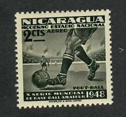 Nicaragua; Scott C297; 1949; Unused; NH; Soccer