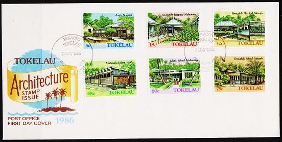 Tokelau. 1986 FDC. Architecture. Fine Used