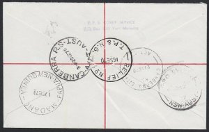 PAPUA NEW GUINEA 1970 Registered cover RELIEF No.9 cds used at JOMBA........H194
