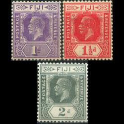 FIJI 1927 - Scott# 96-8 King 1-2p NH