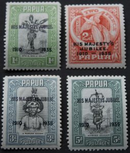 Papua New Guinea 1935 GV Silver Jubilee set SG 150/153 mint