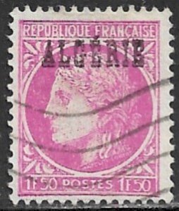 ALGERIA 1945-47 1.50fr Ceres Overprint Issue Sc 201 VFU