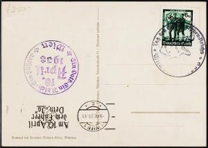 Germany. 1938 Postcard. Fine Used