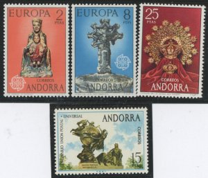 Andorra (Spanish) #79-80/82/83 Unused Single (Complete Set) (Europa)